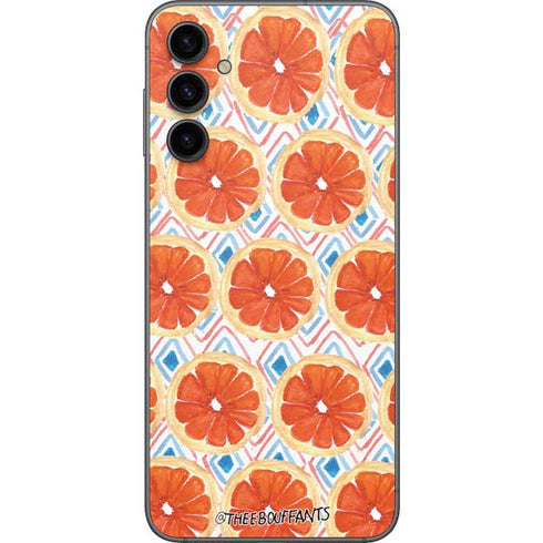 Bouffants and Broken Hearts Citrus Geo Galaxy A14 5G Skin